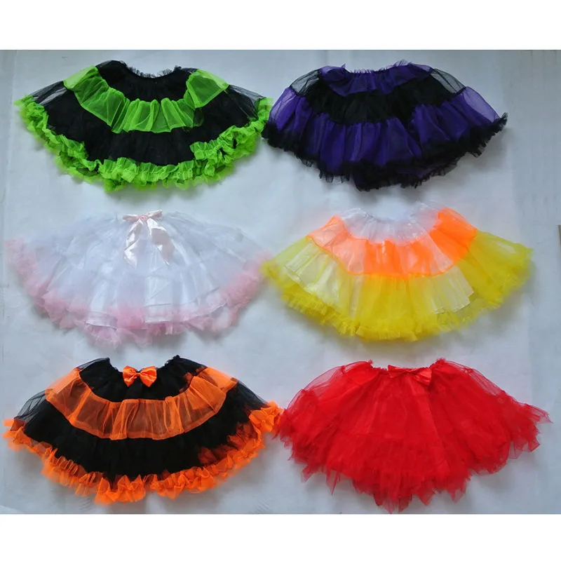 Четырехслойная юбка пачка балетная для танцев с петлями маленьких девочек