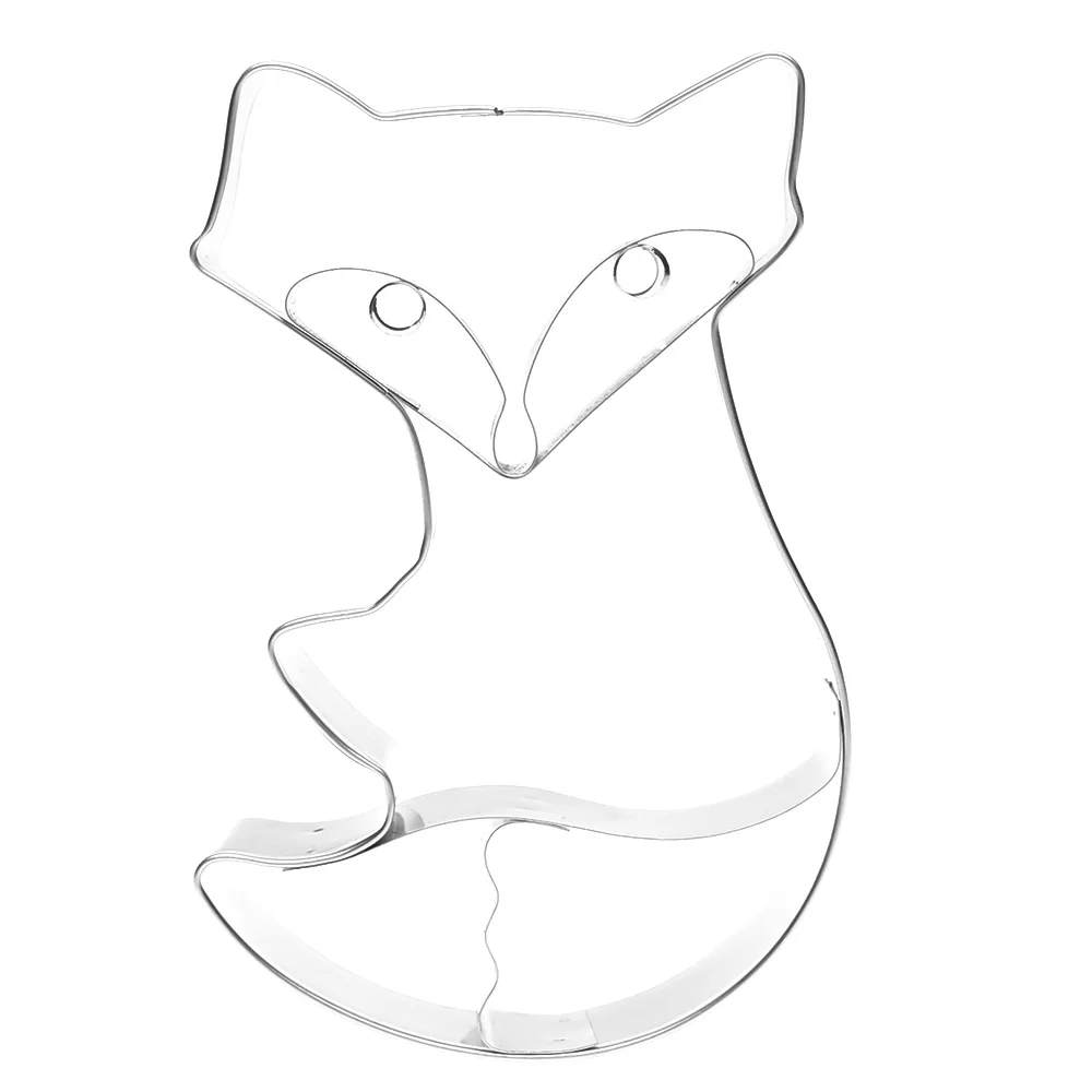3D Животные из мультфильмов лиса формочка для печенья из нержавеющей стали формочка для печенья формы для помадки инструменты для украшения торта