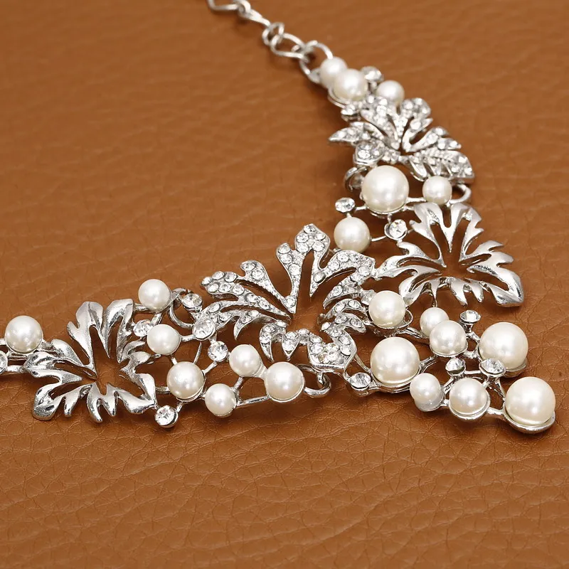 Модный набор ювелирных изделий золотистого и серебристого цвета массивное