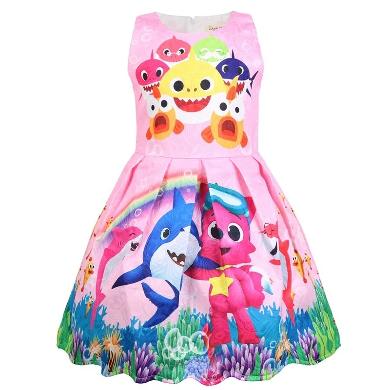 Костюм акулы для маленьких девочек платья принцессы подарок на День