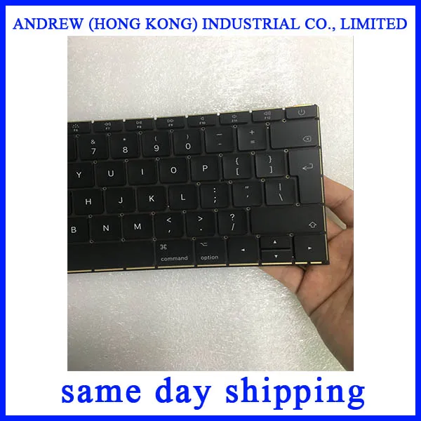 Настоящая новая клавиатура A1708 UK для Macbook Pro 13 3 &quotRetina клавиатуры Layout Late 2016 Mid 2017