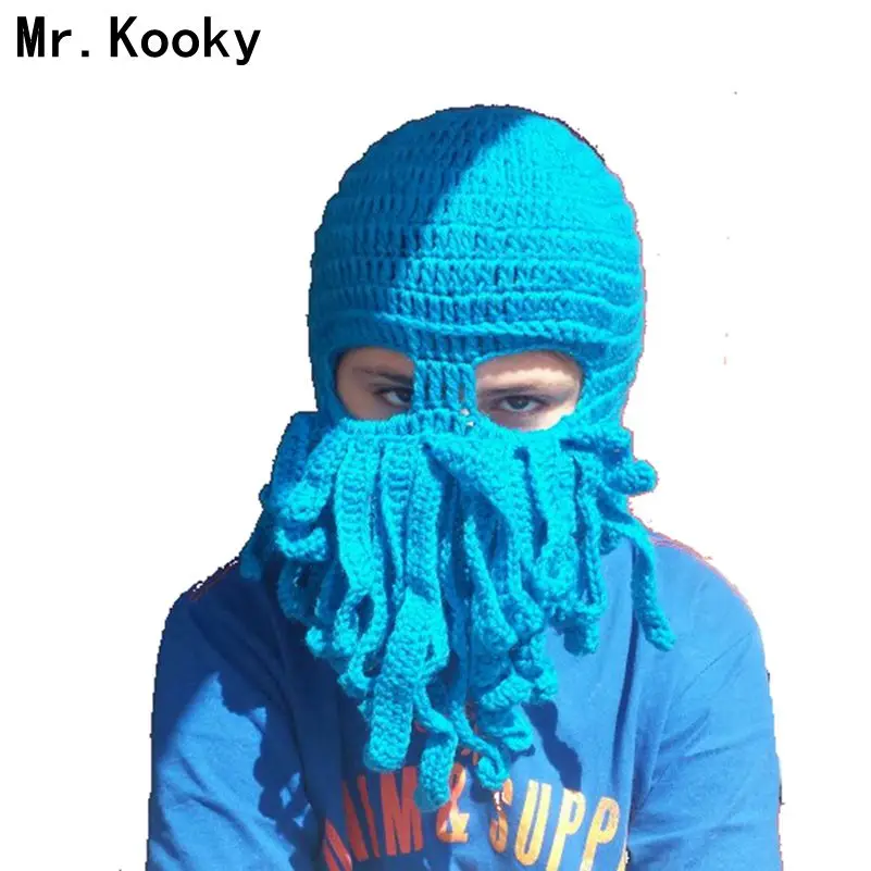 Mr. Kooky крутая детская зимняя Новинка ручной вязки забавные шляпы осьминога