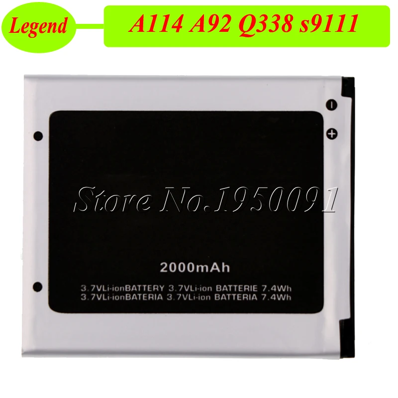 2000 мА/ч Батарея Для Micromax A114 A92 A106 A115 A116 A117 A210 S9101 Q340 Q338 s9111 аккумулятор | Мобильные