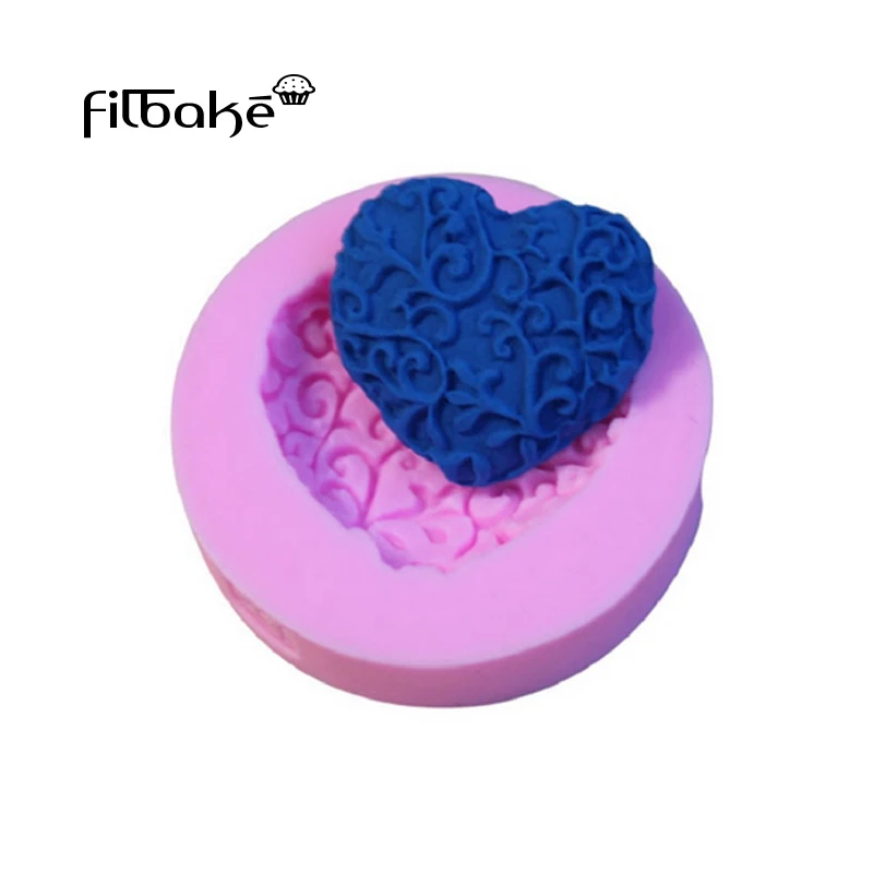 

FILBAKE Heart Leaf Shape DIY Silicone Fondant Cake Molds Homemade Soap Chocolate Mould For The Kitchen Baking Accessories