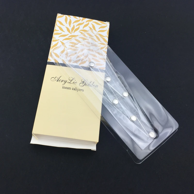 Акриловая тату для бровей линейка инструменты 2 шт./лот трафареты стержень мерка