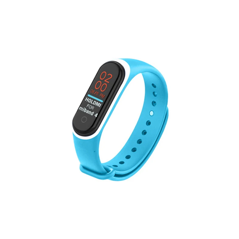 J Цветной силиконовый ремешок на запястье для mi band 4 для Xiaomi mi Band 4 браслет mi band 4 аксессуары для ремешка - Цвет: J