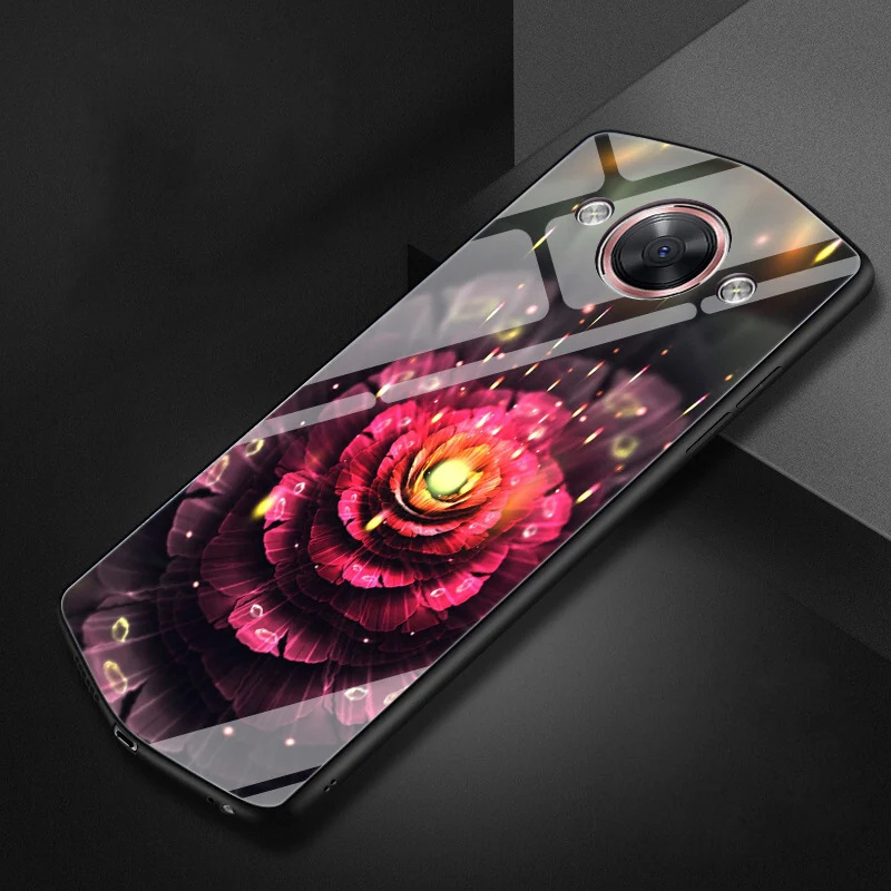 2 шт. чехол для Meitu V6 MP1605/M6 MP1503 стеклянный с цветком закаленное стекло чехлы