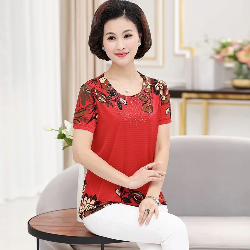 Футболка с круглым вырезом женская одежда уличная принтом винтажная летний топ