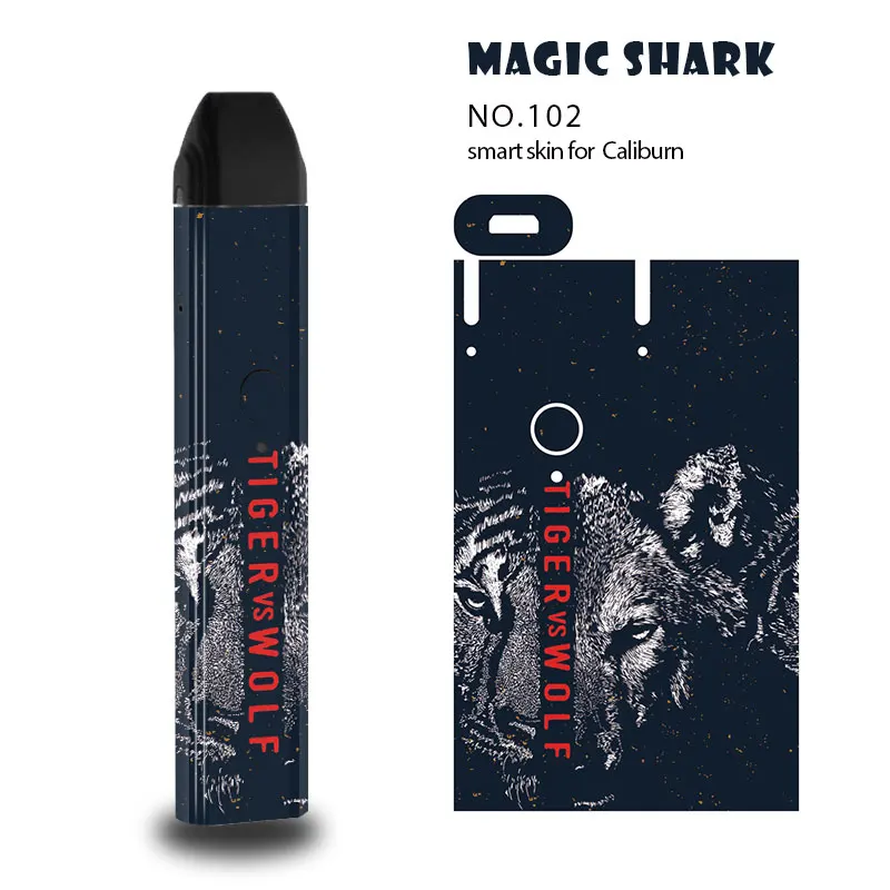 Волшебная Акула модный веселый тигр волк Череп мотоцикл ПВХ чехол наклейка