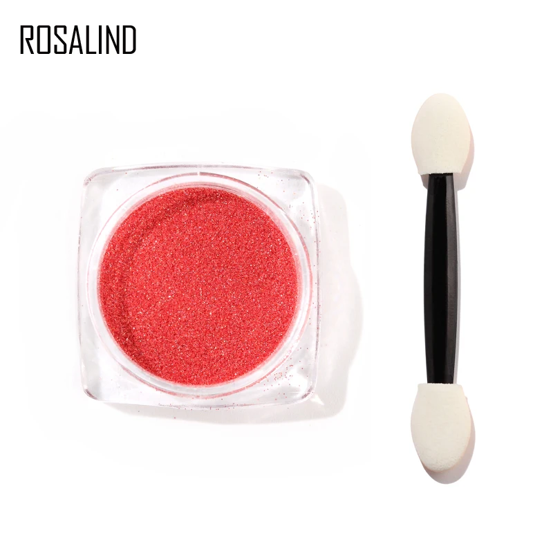 ROSALIND 1 шт конфетный Блестящий Порошок для дизайна ногтей долговечные DIY украшения