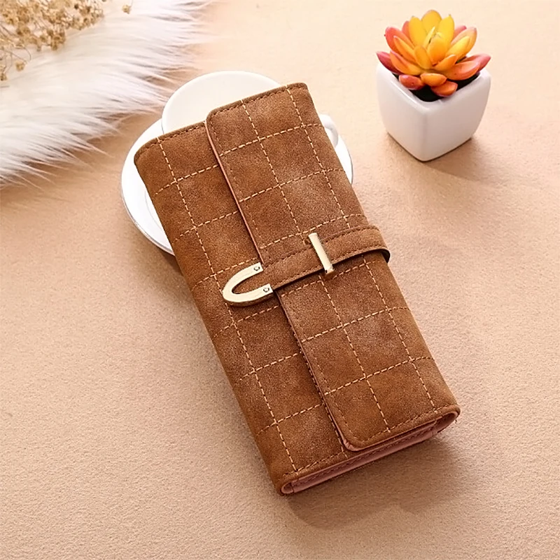 Fashion Wallet long Zipper Multi Card Position Coin Scrub Purse Ladies Holder Leather Women Handbag | Багаж и сумки