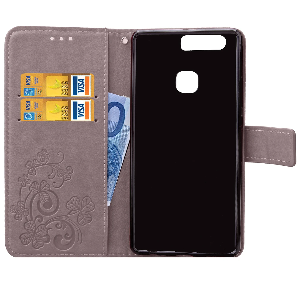 Чехол-бумажник из искусственной кожи с откидной крышкой для Huawei P8 P9 Lite Honor 8 6X 4A 5A 5X