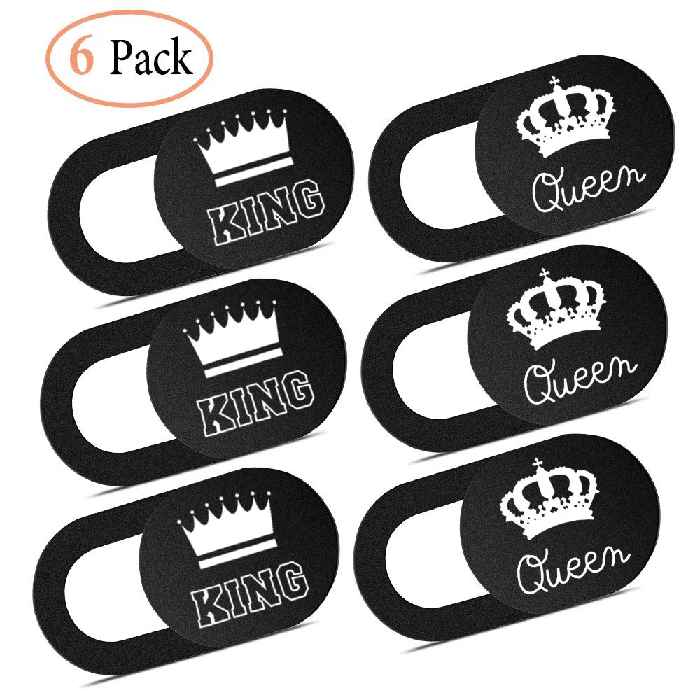 Влюбленные Король Королева веб камера крышка затвора Магнитный слайдер камеры