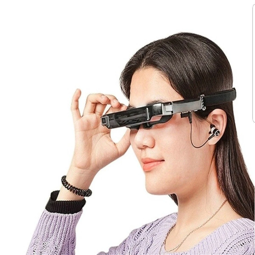 Vision 800 Смарт Android WiFi очки 8" широкий экран 5MP камера Bluetooth 3D видео очки бок о бок видео микро SD карта