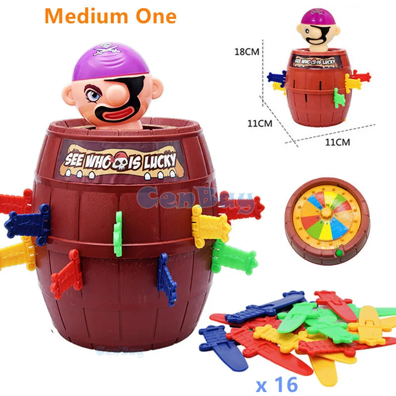 Новинка детская игра Tricky Pirate Barrels Party Lucky Stab всплывающий меч Пиратская ведро