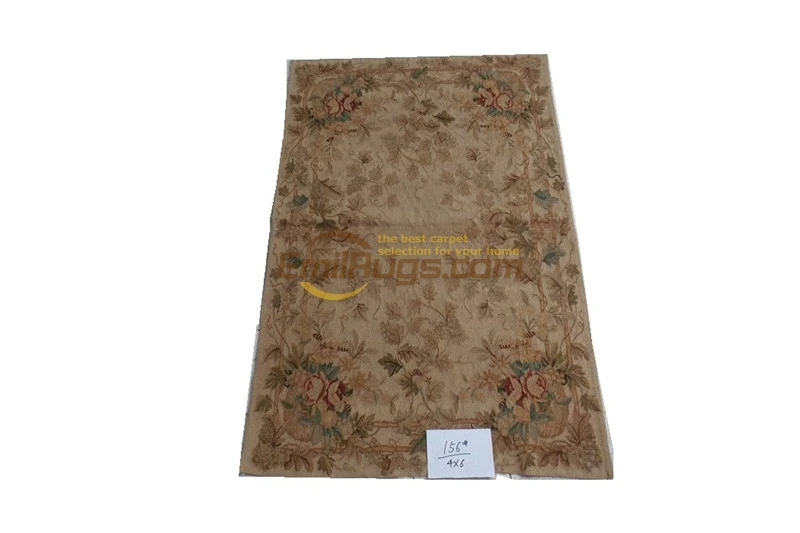 

large carpets living room rug handmade woolen bedroom area aubusson rugs 122CMX183CM (4 'X 6') 156 gc125aub yg19