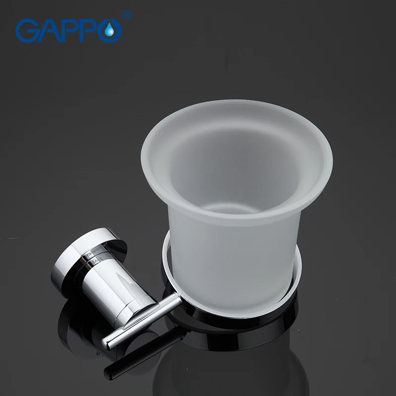 gappo zinc alloy bathroom toilet brush holders brass glass cups holders wall bathroom hardware accessories wall mounted free global shipping