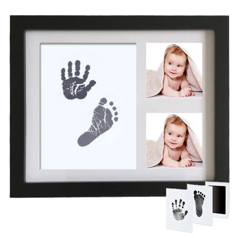 Милый ребенок мыть масло фоторамка изысканный отпечаток руки ноги Touchless InkPad