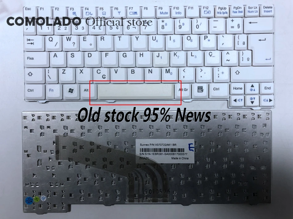 Корейский скандинавский бразильский ноутбук Keyboar для LG X110 X 110 V070722AS1 KR белая