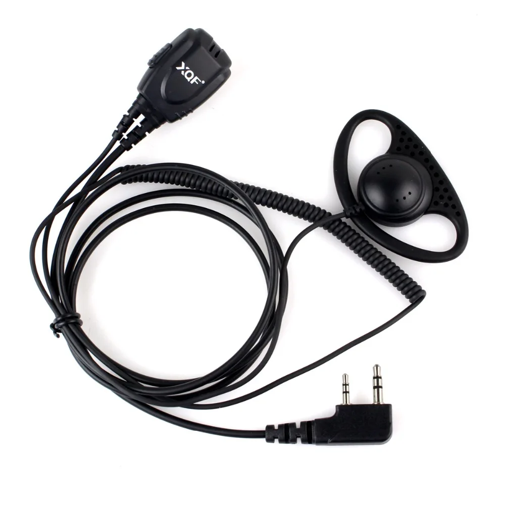 XQF 2 контактный b образный пружинный линейный наушник гарнитура PTT MIC для Kenwood HYT