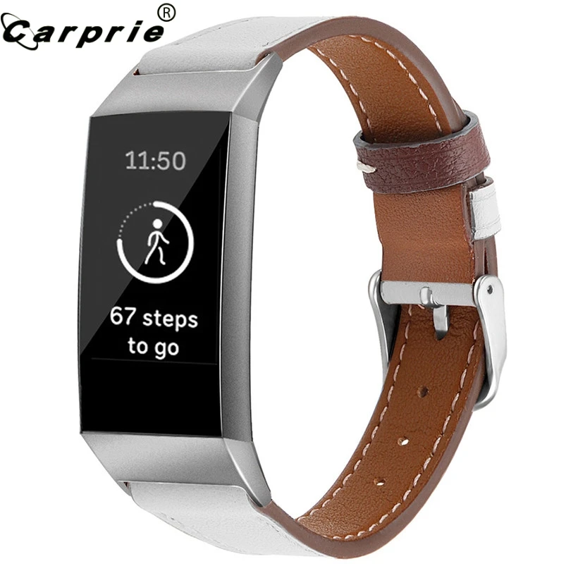 Новый дизайн Смарт часы браслет кожаный ремешок для Fitbit Charge 3 сменный аксессуар
