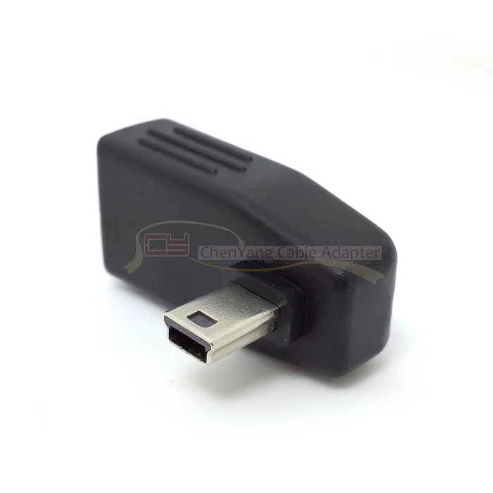 Переходник с поворотом на 90 градусов вверх и вниз левый правый угол Mini USB 5