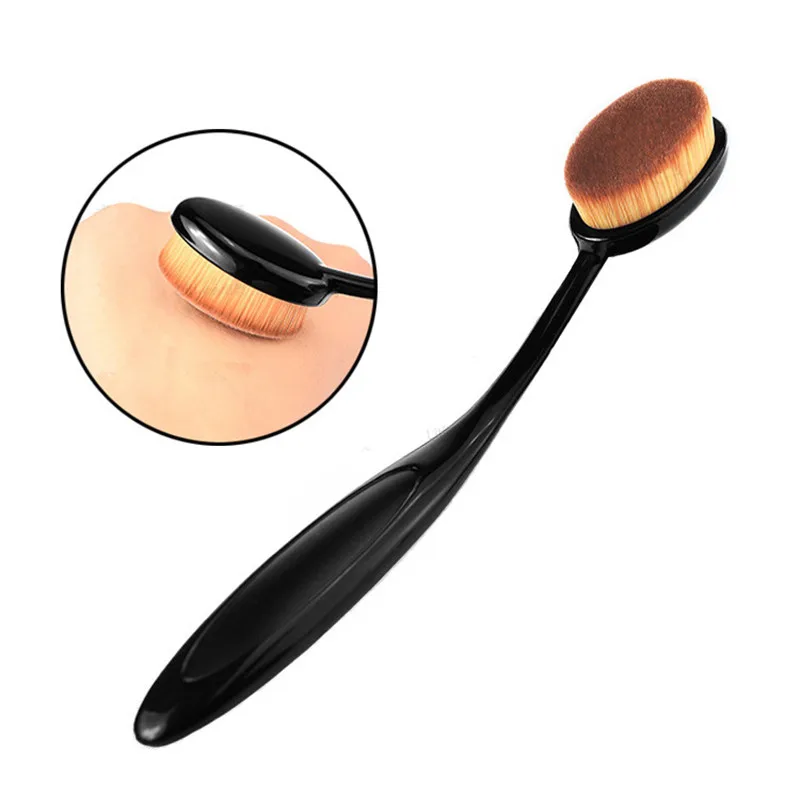1 PC Makeup Brush Professional Toothbrush Soft Foundation Oval Brushes Liquid Brochas Maquillaje | Красота и здоровье