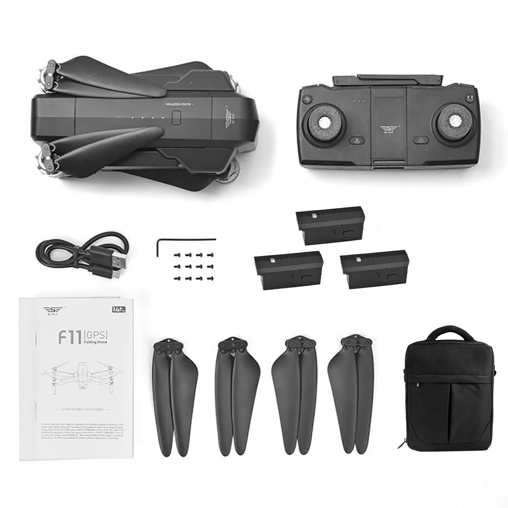 SJ RC F11 PRO 5G Wifi FPV GPS бесщеточный Радиоуправляемый Дрон с камерой 2K 120 ° Широкий угол