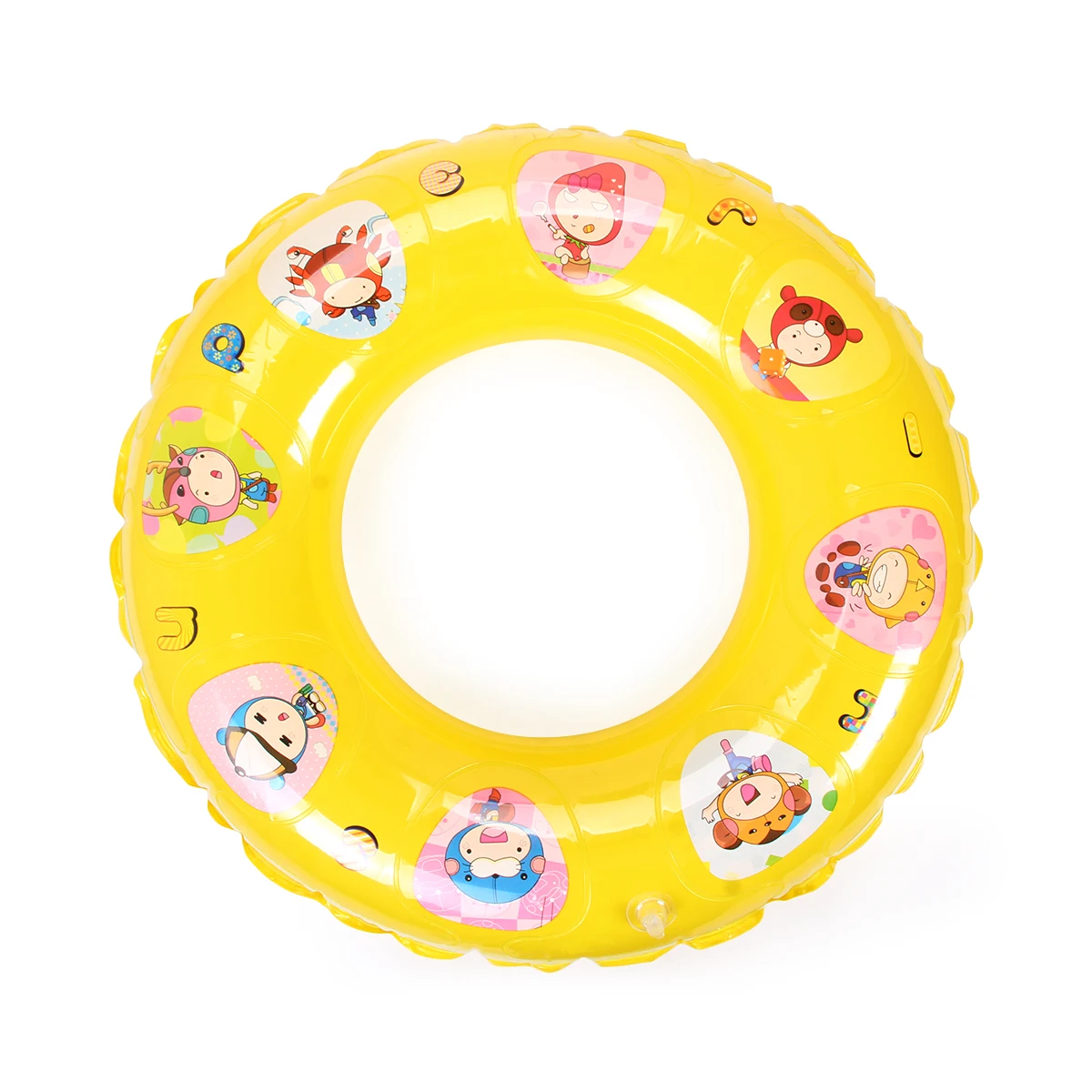 SEB52073-Yellow-70cm Летний надувной мультфильм принцесса Красочные 80 см детский плавательный круг бассейн поплавок детские игрушки пляжные Водные Кольца для плавания - Цвет: SEB52073-Yellow-70cm