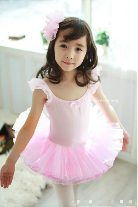 Розовое балетное платье для девочек танцевальная одежда детские балетные