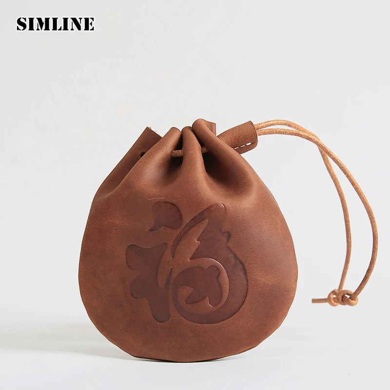 Портмоне SIMLINE из 100% натуральной кожи для мужчин и женщин маленький кошелек