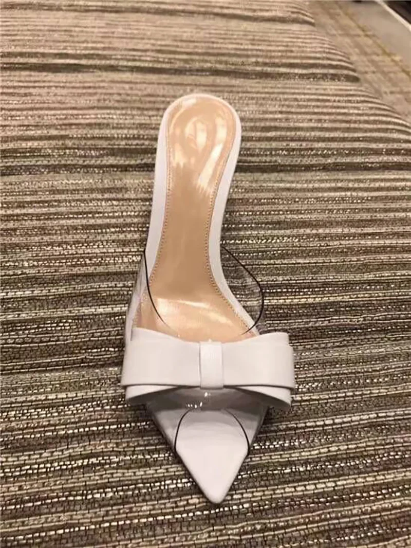 Kmeioo 2020 Sweet Shoes Woman Wedding Pumps Clear Peep Toe High Heels Classic Butterfly-knot Sandals Slip-On Transparen Stiletto | Обувь