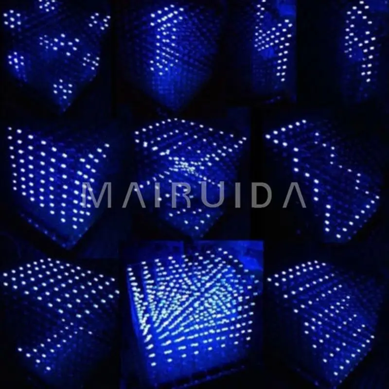 В наличии! Светодиодный светильник 3D8 cube pcb 60 s2 573 2803 3D 8*8*8 3 мм Blue ray | Электроника