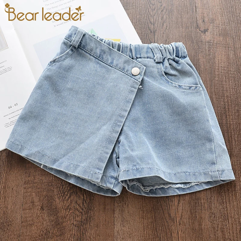 Bear Leader/джинсовые штаны для девочек 2019 джинсовые шорты простые голубые с