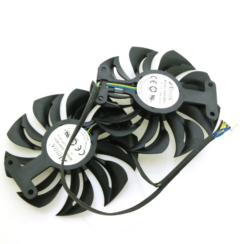 GA91B2U 12 В 0.40A 87 мм 4 провода 4Pin для Dataland RX470 RX480 видеокарта вентилятор охлаждения