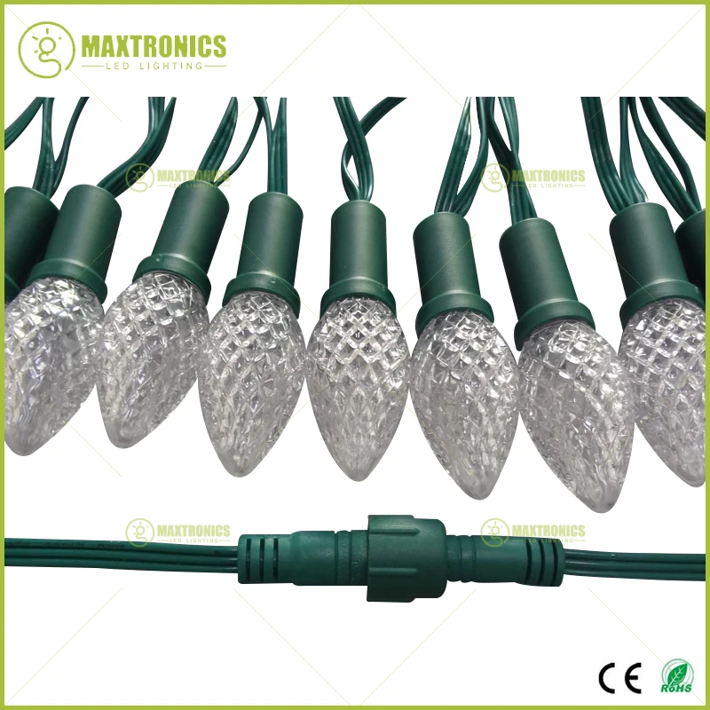 Оптовая цена 500 узлов адресуемых RGB C7/C9 DC12V WS2811 светодиодная Рождественская