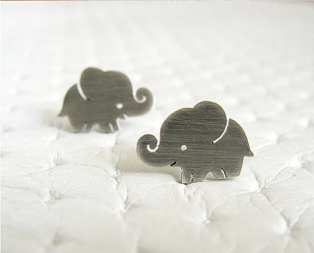Handmade Cute Baby Elephant Earrings for women girls Pet Lovers Gifts Idea | Украшения и аксессуары