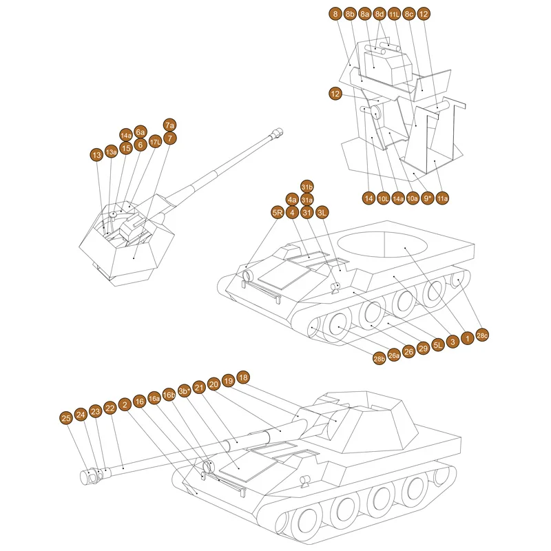 Крупп-steyr германия танк 1:50 Танк DIY Бумага модели детские игрушки игра-головоломка