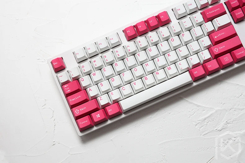 Pbt doubleshot колпачки для ключей Вишневый профиль на День святого Валентина ansi 104