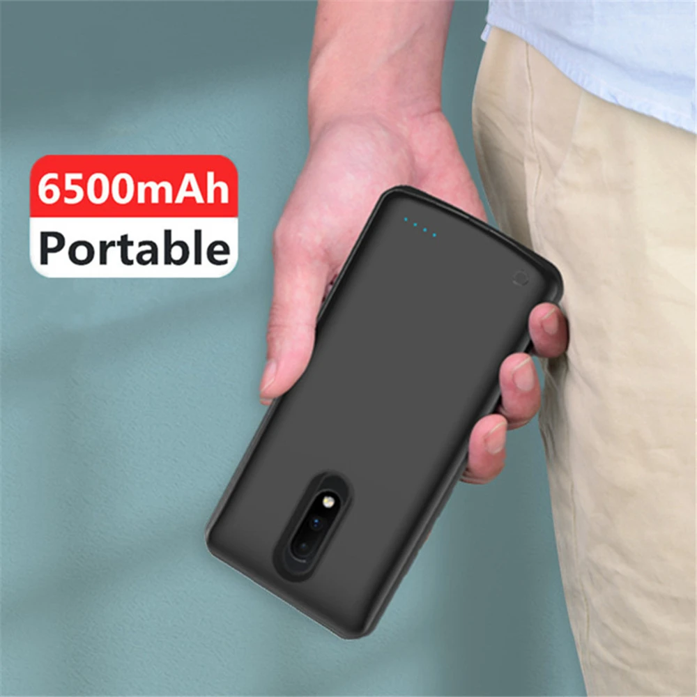 6500 мАч Внешний аккумулятор зарядное устройство чехол для Oneplus 7 Pro power Bank