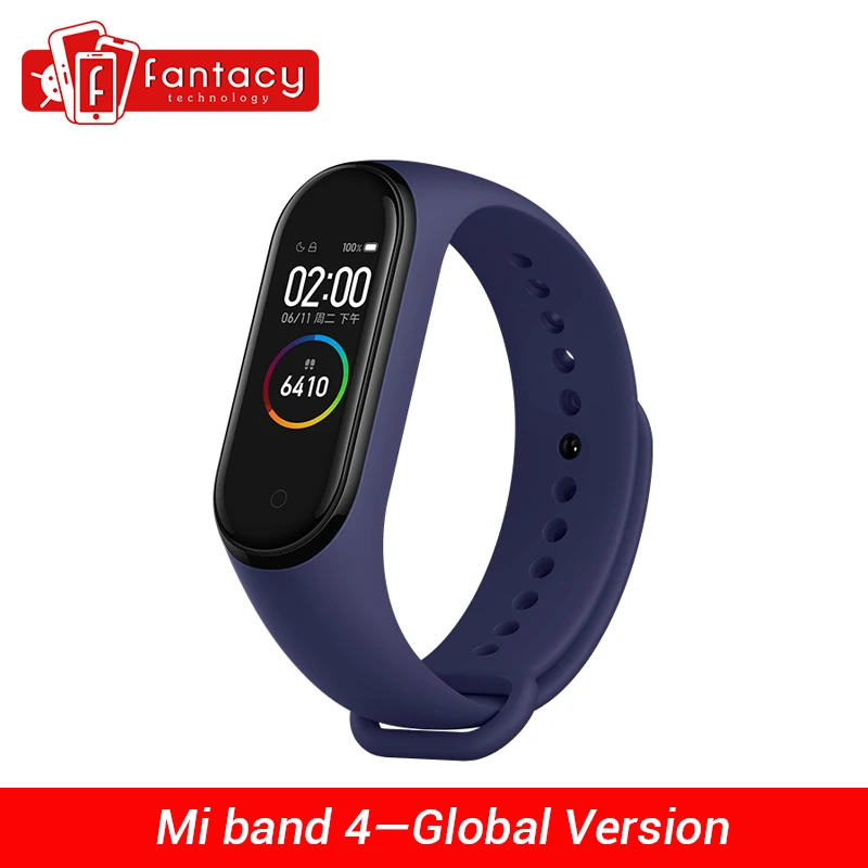 Глобальная версия Xiaomi Mi Band 4 Smart Miband Водонепроницаемый Фитнес браслет с