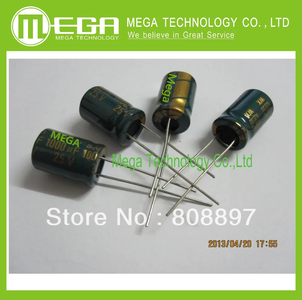 

5PCS 1000uF 25V 10*17MM 105C high frequency Radial Electrolytic Capacitor