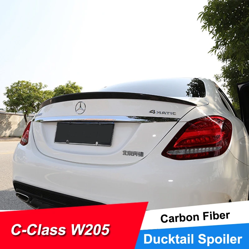 JNCFORURC задний спойлер для багажника Mercedes Benz C класса W205 C180 C200 C63 материал из