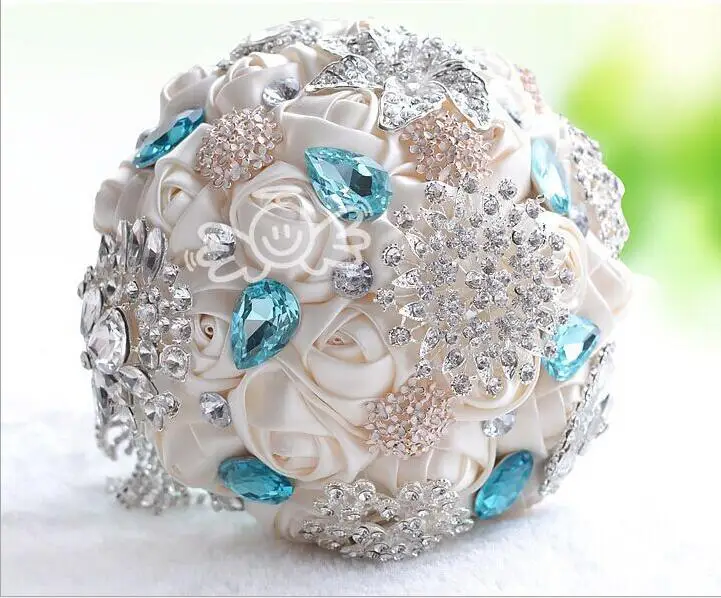 

Bridesmaid Bridal Bouquets Artificial Rose Wedding Bouquet Wedding Flowers For Women Wedding D334