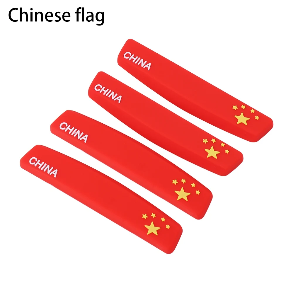 Chinese flag 4 шт./компл. флаг двери автомобиля защитная полоса для края царапин протектор Анти-наклейки против столкновения - Цвет: Chinese flag