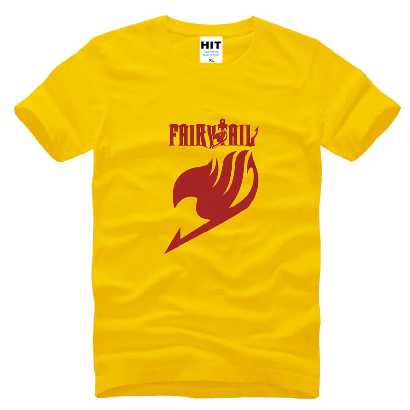 Мужская футболка с принтом аниме и символа гильдии Феи хвоста модная новинка 2015
