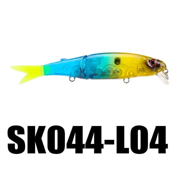 1PC L04 SeaKnight SK044 приманка для рыбной ловли гольян 1 шт. 7,4 г 90 мм/3,54 дюйма 0-1,0 м Джеркбейт 2 секции мягкий хвост подвесная Приманка VMC крючки - Цвет: 1PC L04