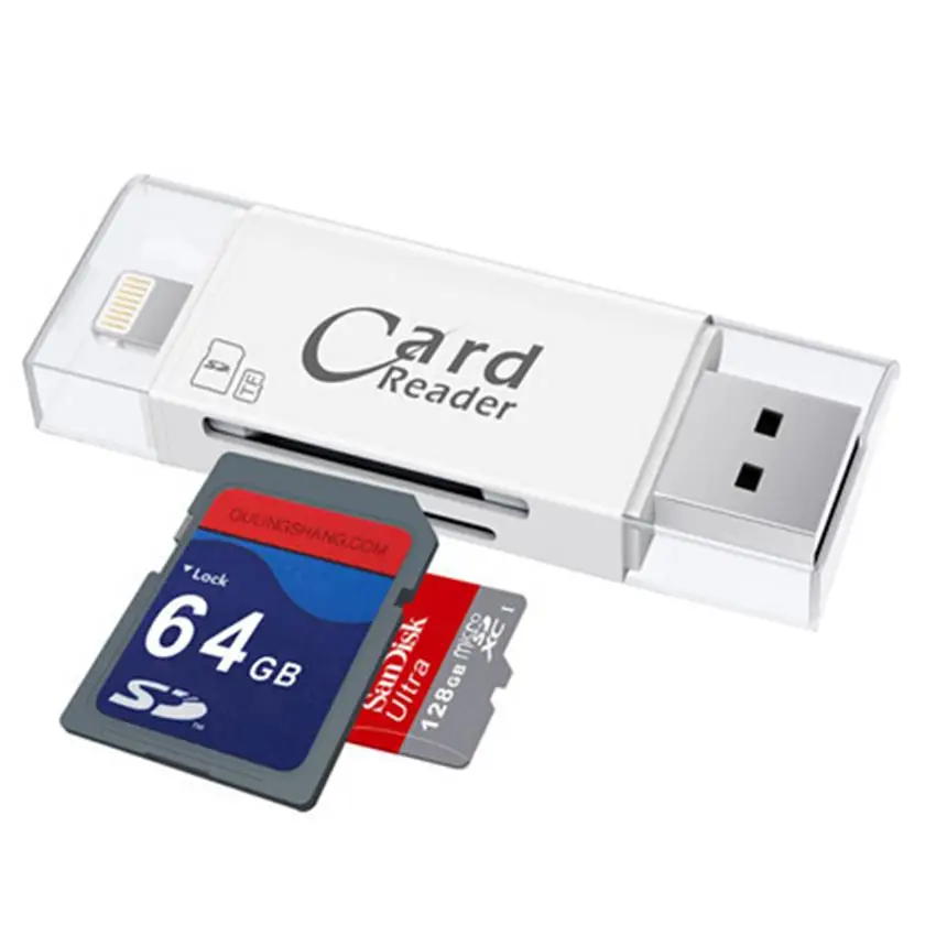 USB iFlash Drive Stick SD/TF устройство для чтения карт памяти ipad iPhone X 11 5 6 7 Plus|memory card reader
