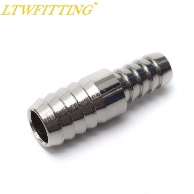 LTWFITTING латунный шлангный редукционный никелевый Сплайсер 3/8 &quotID Hose x1/2&quot ID Fitting Air