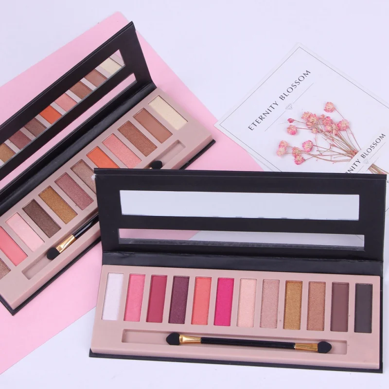 12 Цвет Палетка теней Nake дымчатый блеск земли жемчужным отливом матовая Набор для